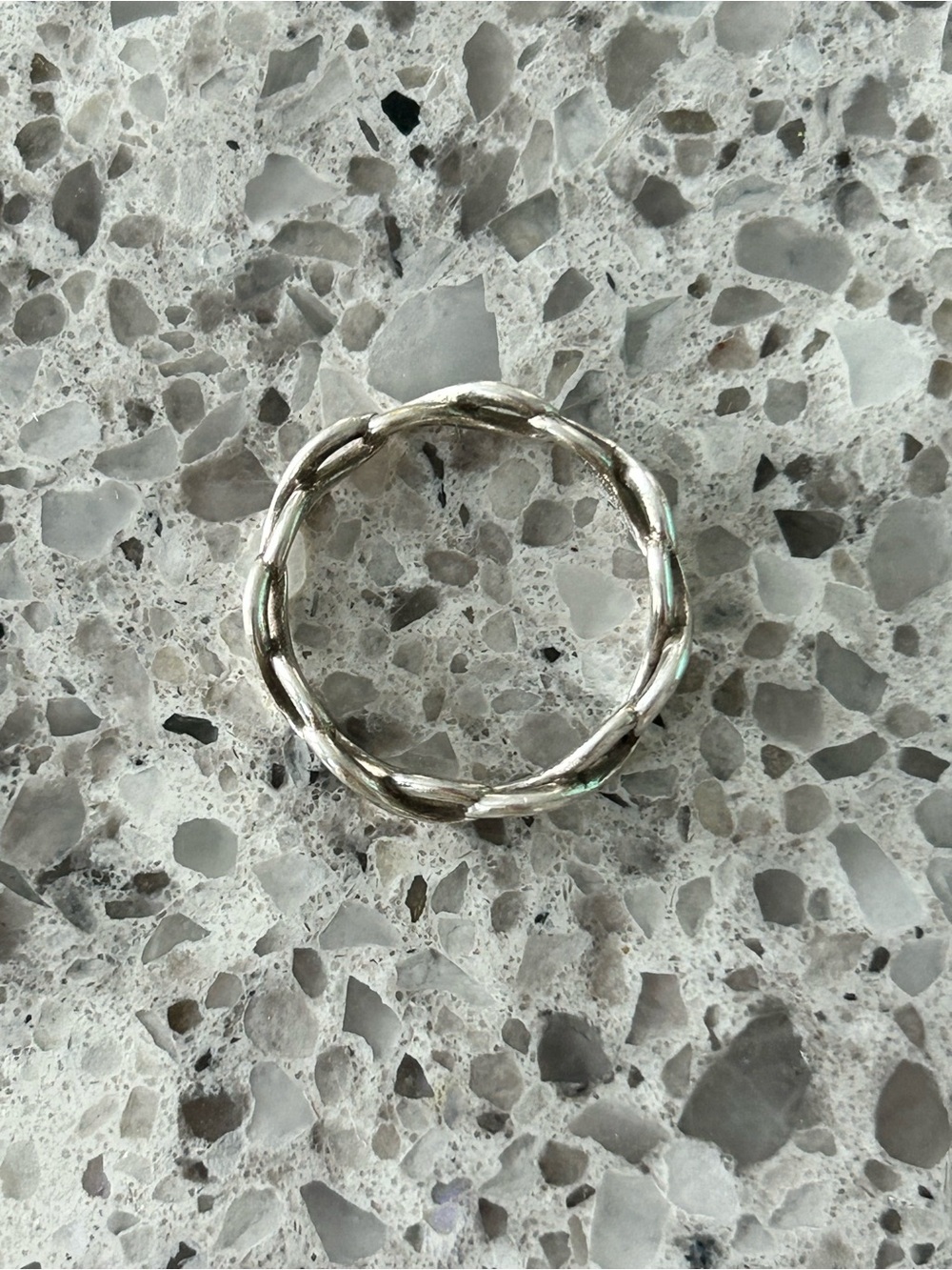 Tiffany & co Silver Narrow Infinity Band Ring Size 6.5 - Picture 3 of 11